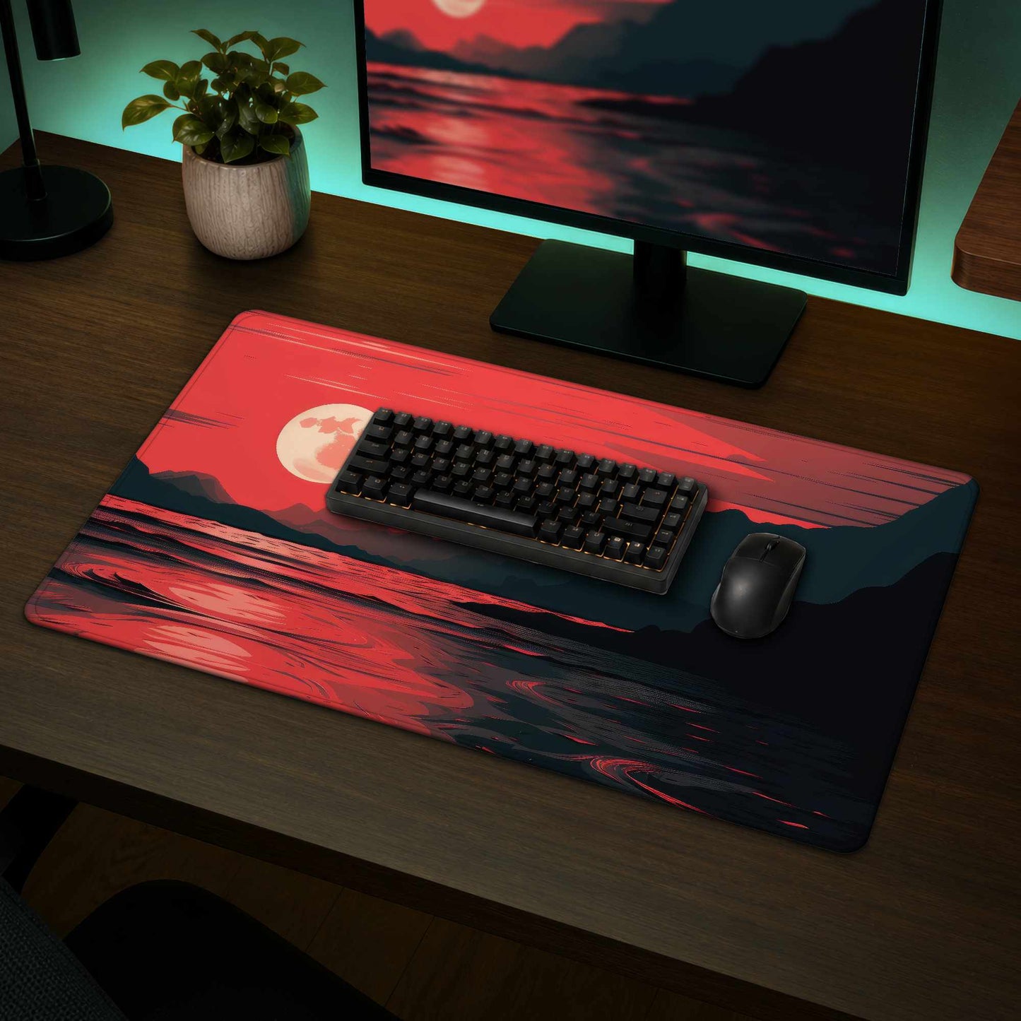 Bloody Tides Desk Mat - Stylish Home Decor, Durable Surface