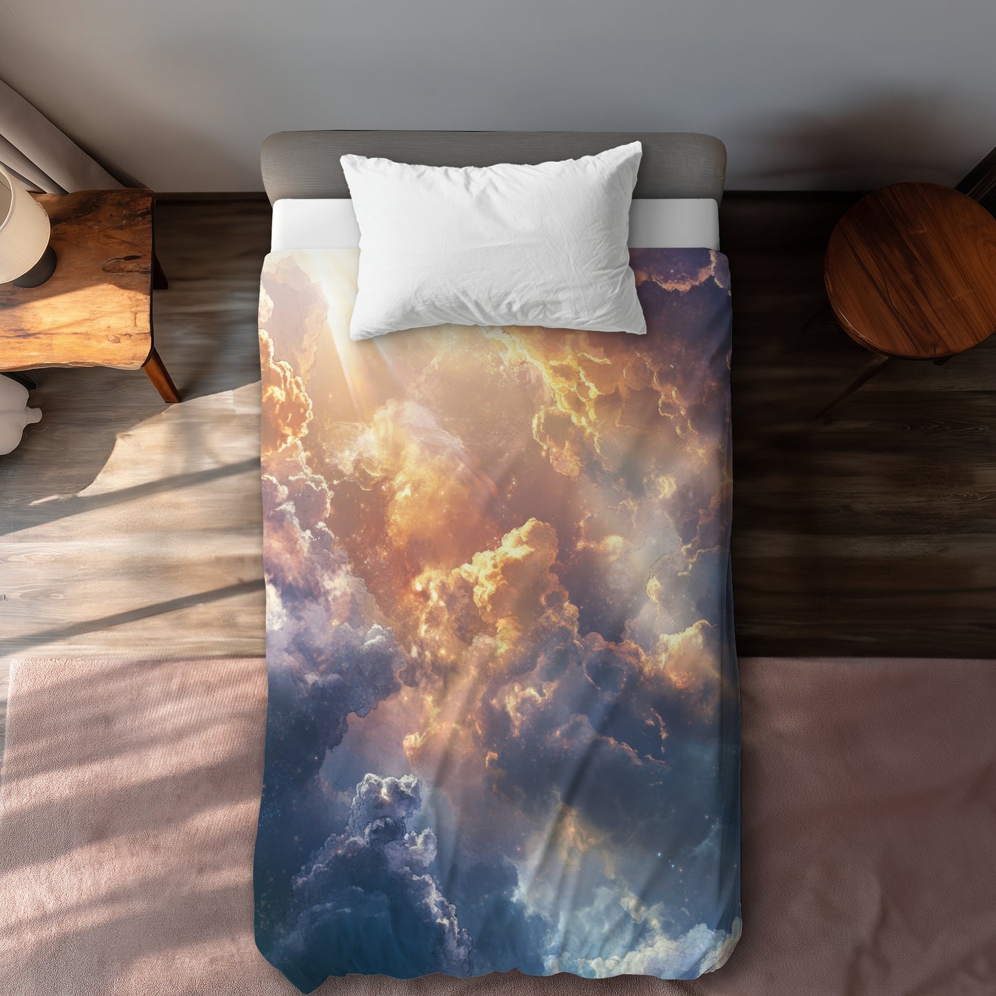Piercing light - 88"x88" Duvet Cover