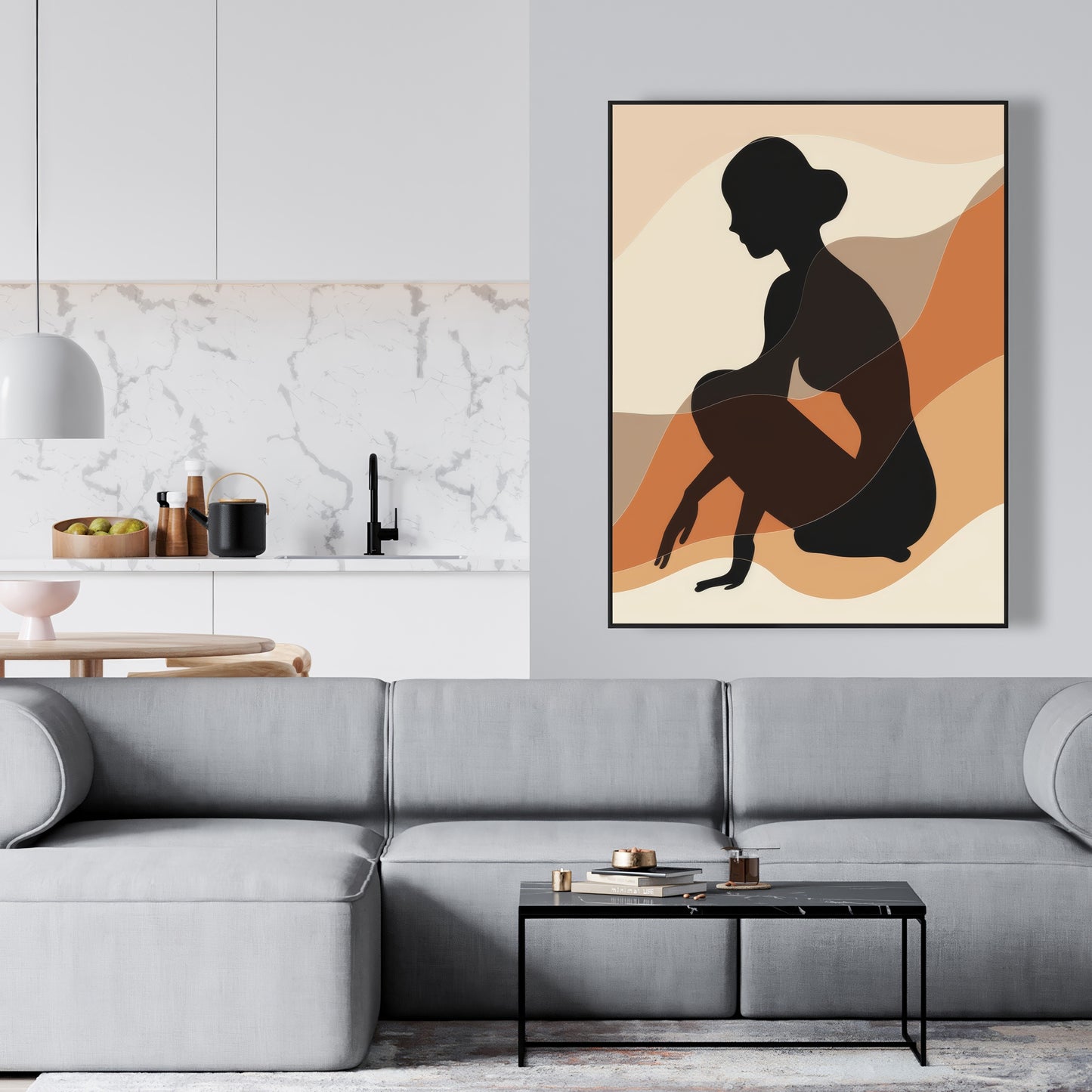 Mindfulness - 36"x36" Framed canvas