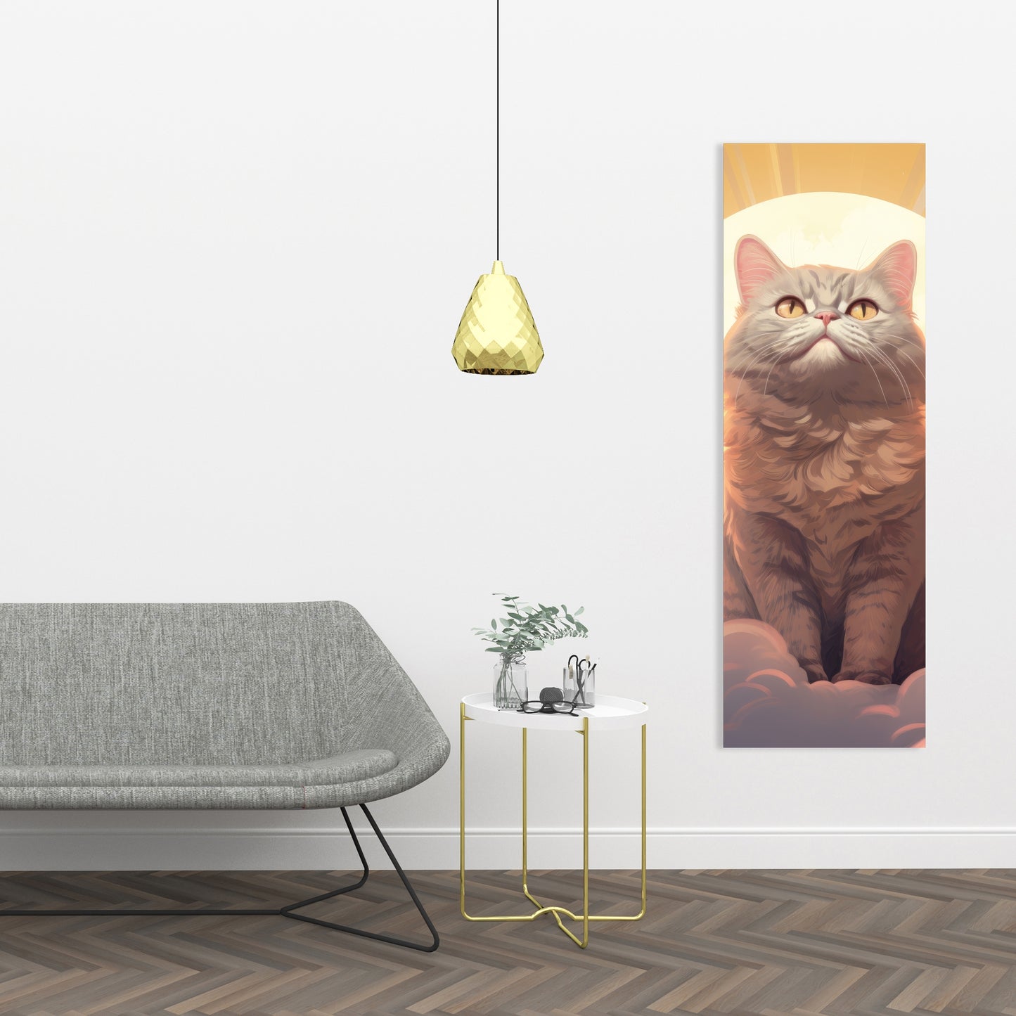 Intangible purr - 32"x32" Canvas