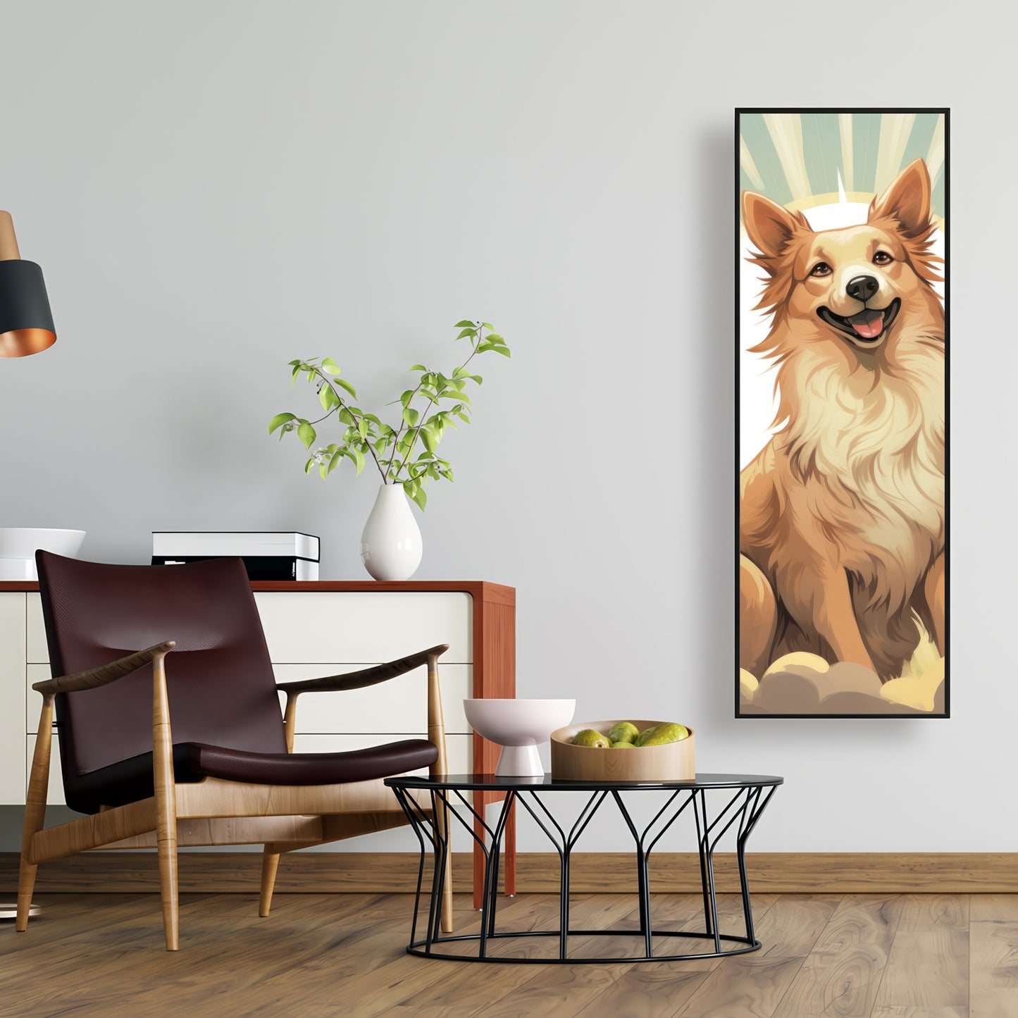 Who's a good boy - Framed Canvas - Print on demand