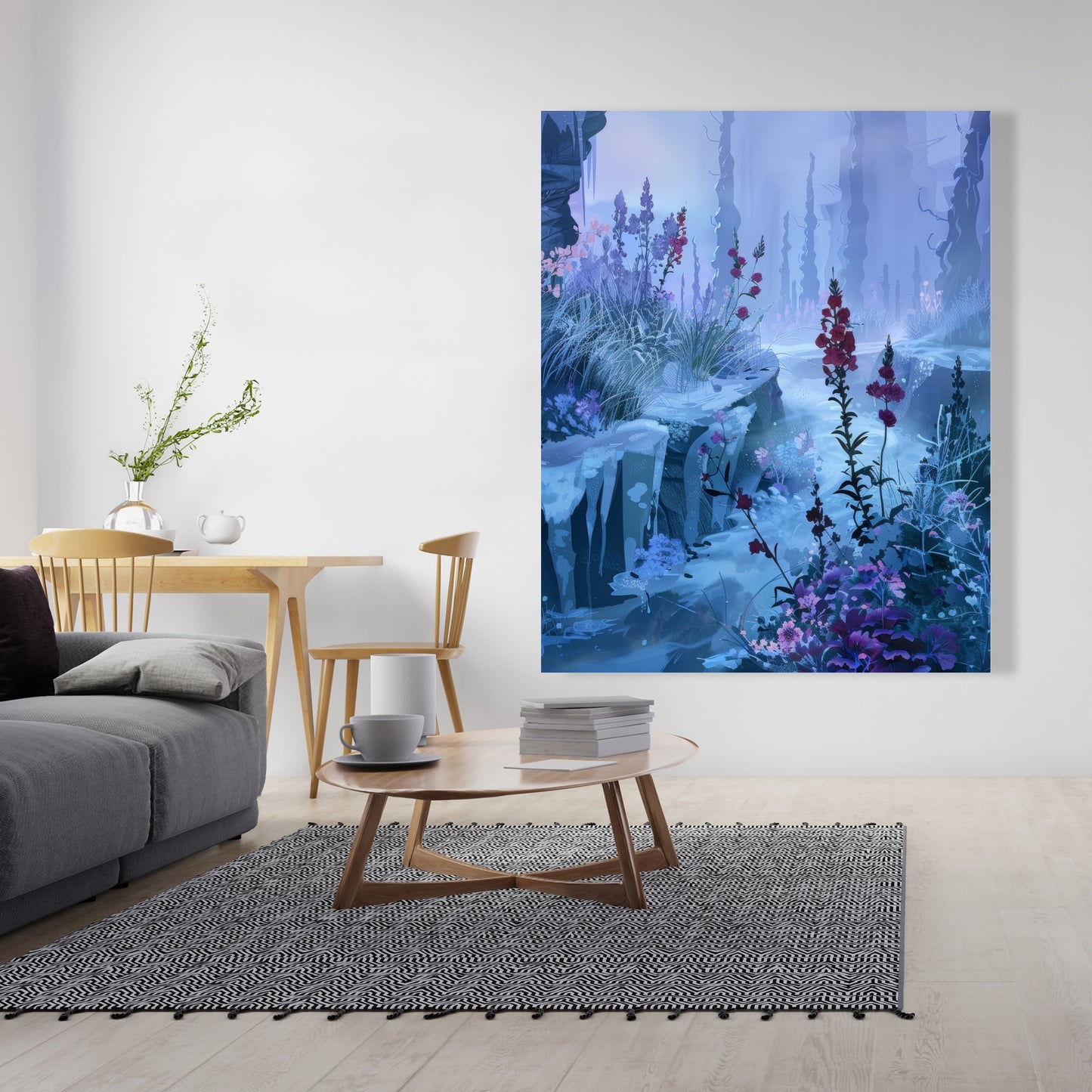 Valley of ice - 32"x32" Canvas