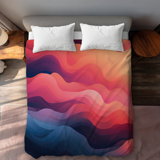 Ethereal Smoke Pink Duvet Cover | Stylish Home Decor