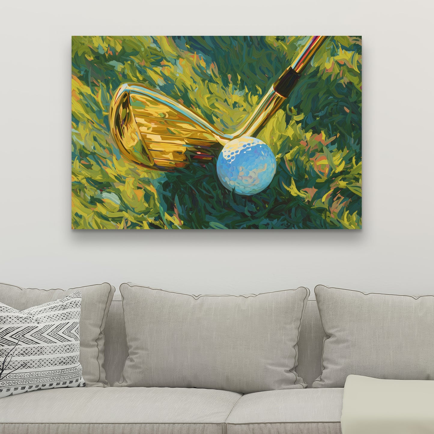 Golden club - 32"x32" Canvas