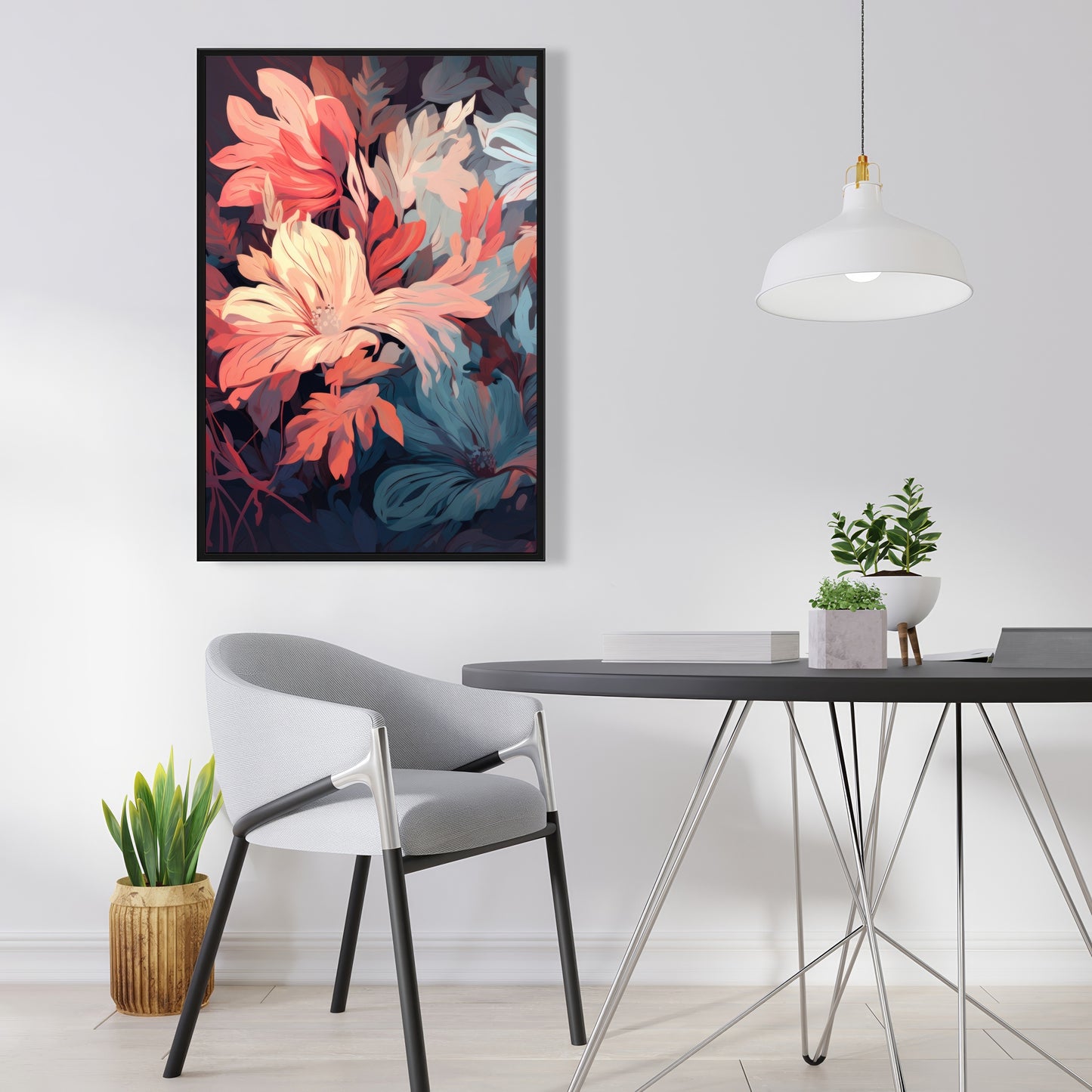Silent charm - 36"x36" Framed canvas