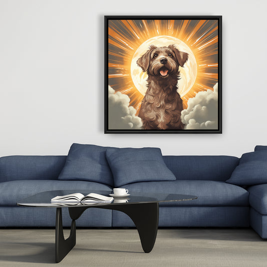 Pupper - 36"x36" Framed canvas