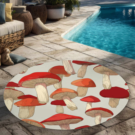 Tapis d'extérieur Crimson Cap Dance | Accent de décoration intérieure