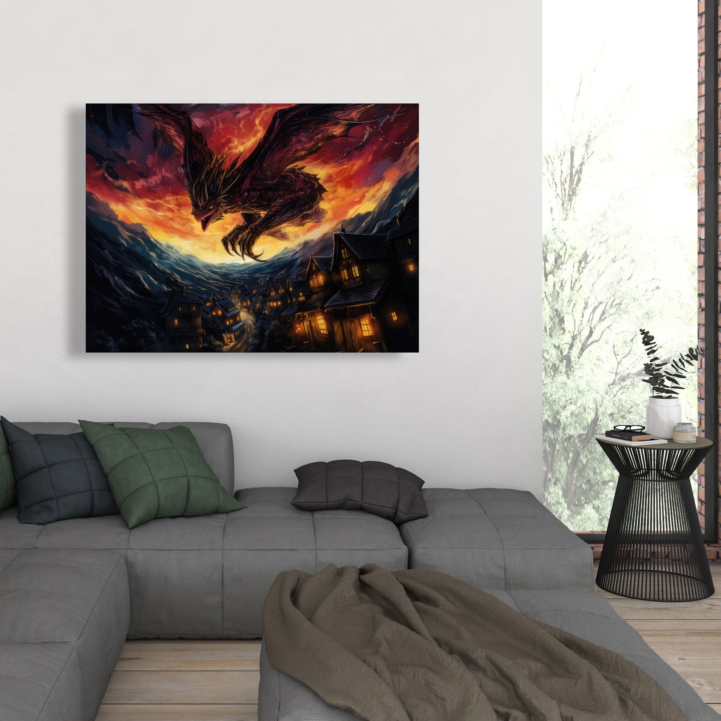 Back for Revenge - Black Canvas Home Decor Art Piece