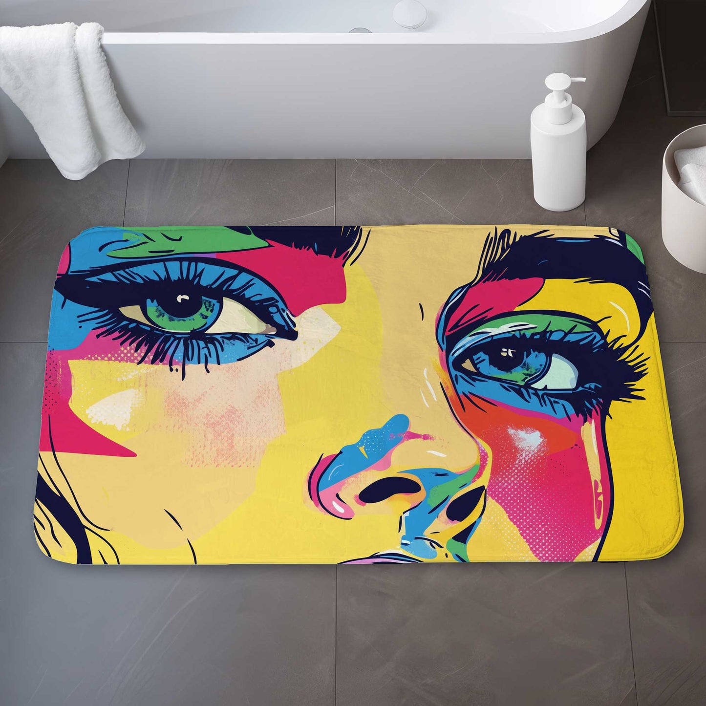 Glaze Bath Mat | Stylish, Soft Home Decor Rug for Bathroom