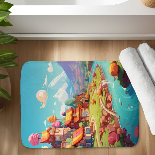 Sweet town - 17"x24" Bath mat