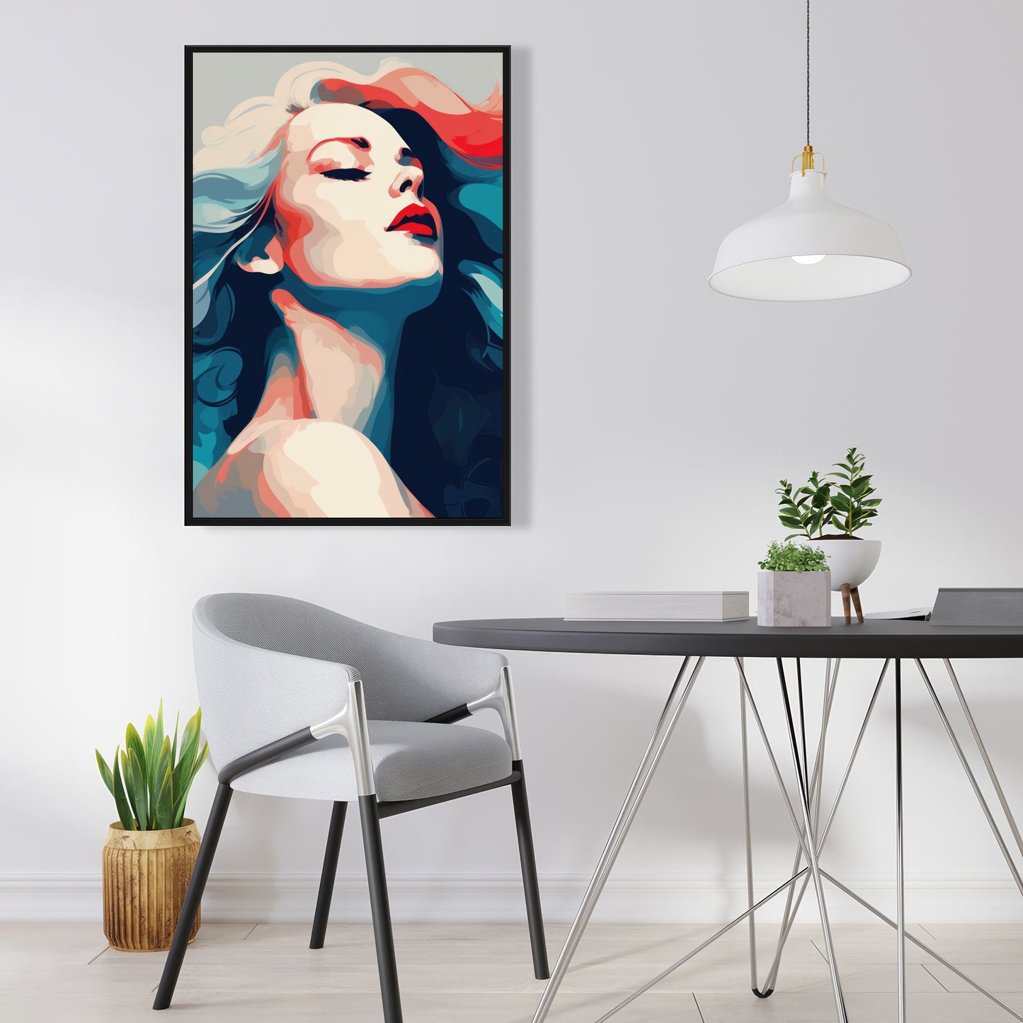 Beauty at its purest - Framed Canvas - Print on demand