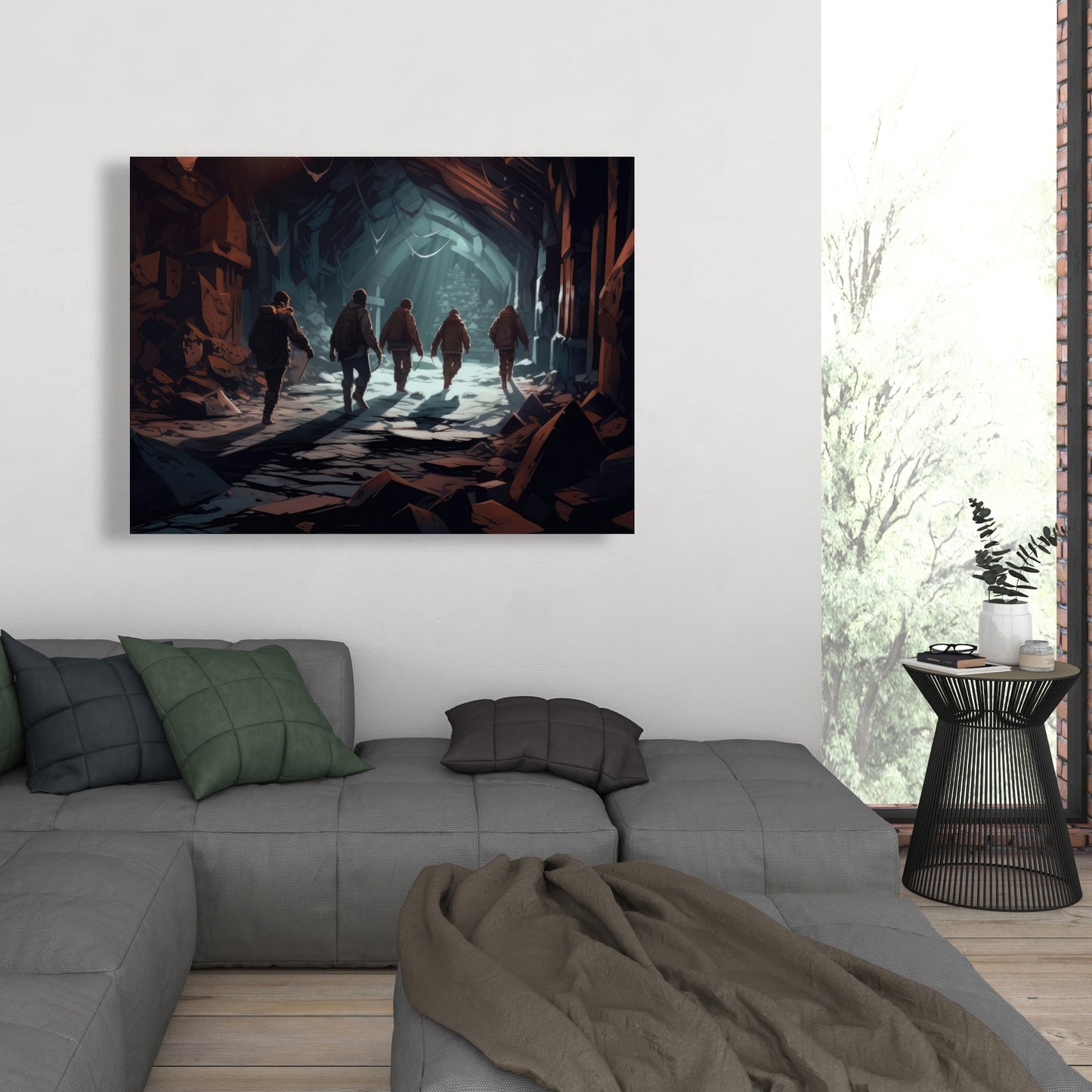The catacombs - 32"x32" Canvas