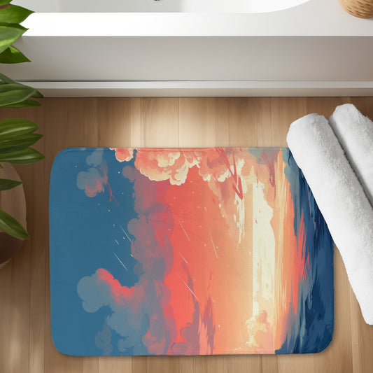 Inspiration Blue Bath Mat | Stylish Home Decor Accessory