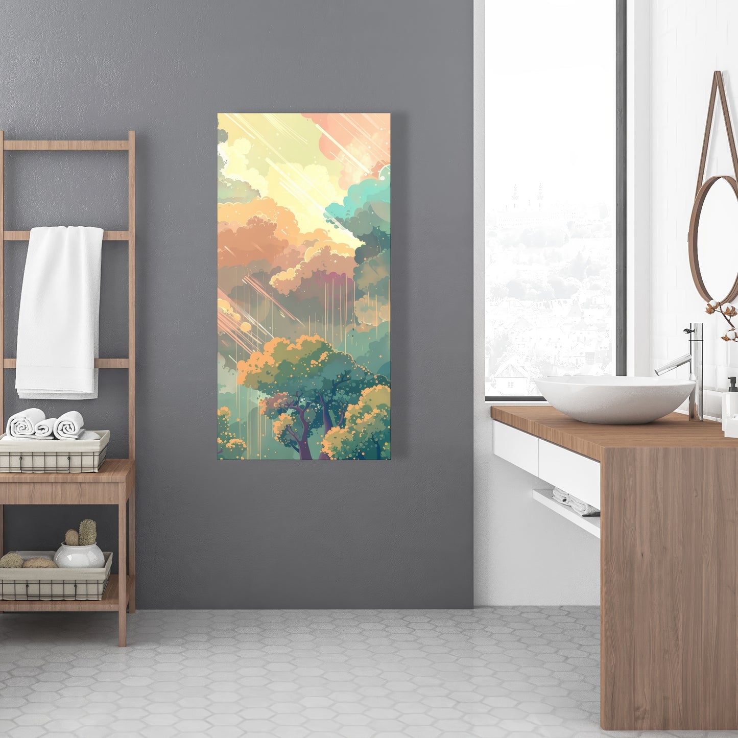 Crystal winds - 32"x32" Canvas