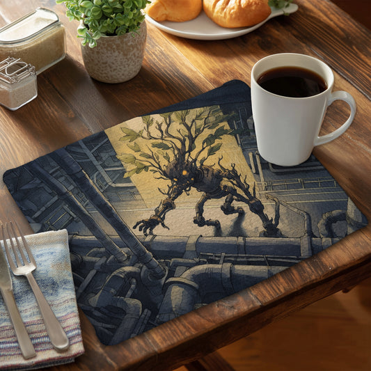 Regaining Yellow Braided Polyester Placemat | Home Decor