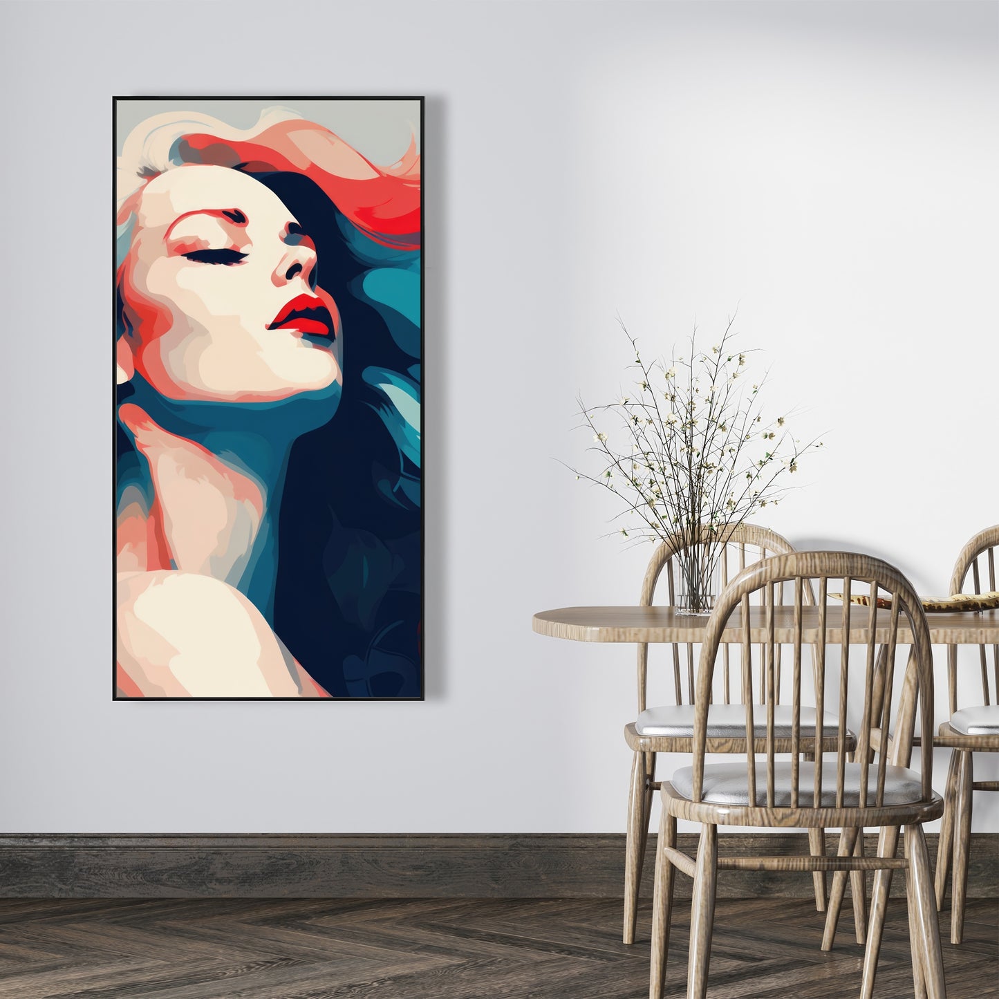 Beauty at its purest - Framed Canvas - Print on demand