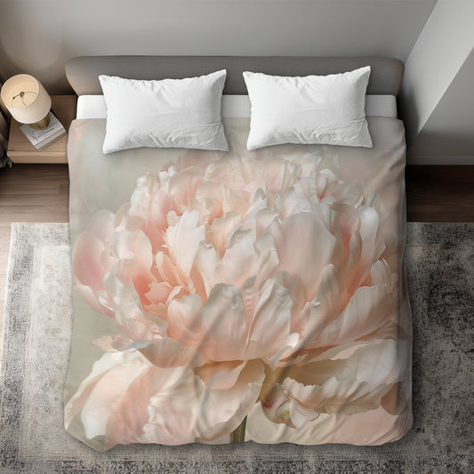 Housse de couette rose pivoine | Essentiels de décoration d'intérieur élégants