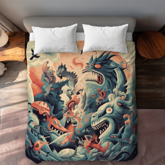 Before Time Gray Duvet Cover - Elegant Home Decor Option