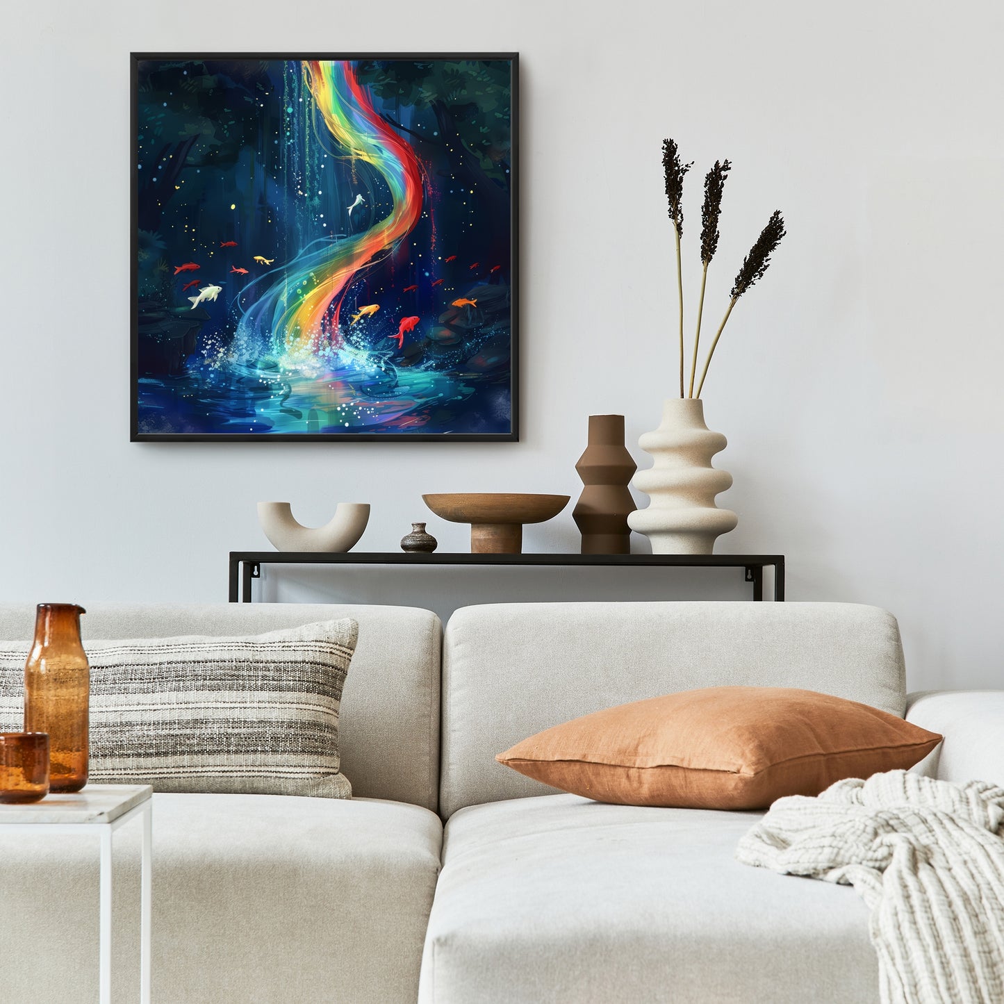 Swirl - 36"x36" Framed canvas