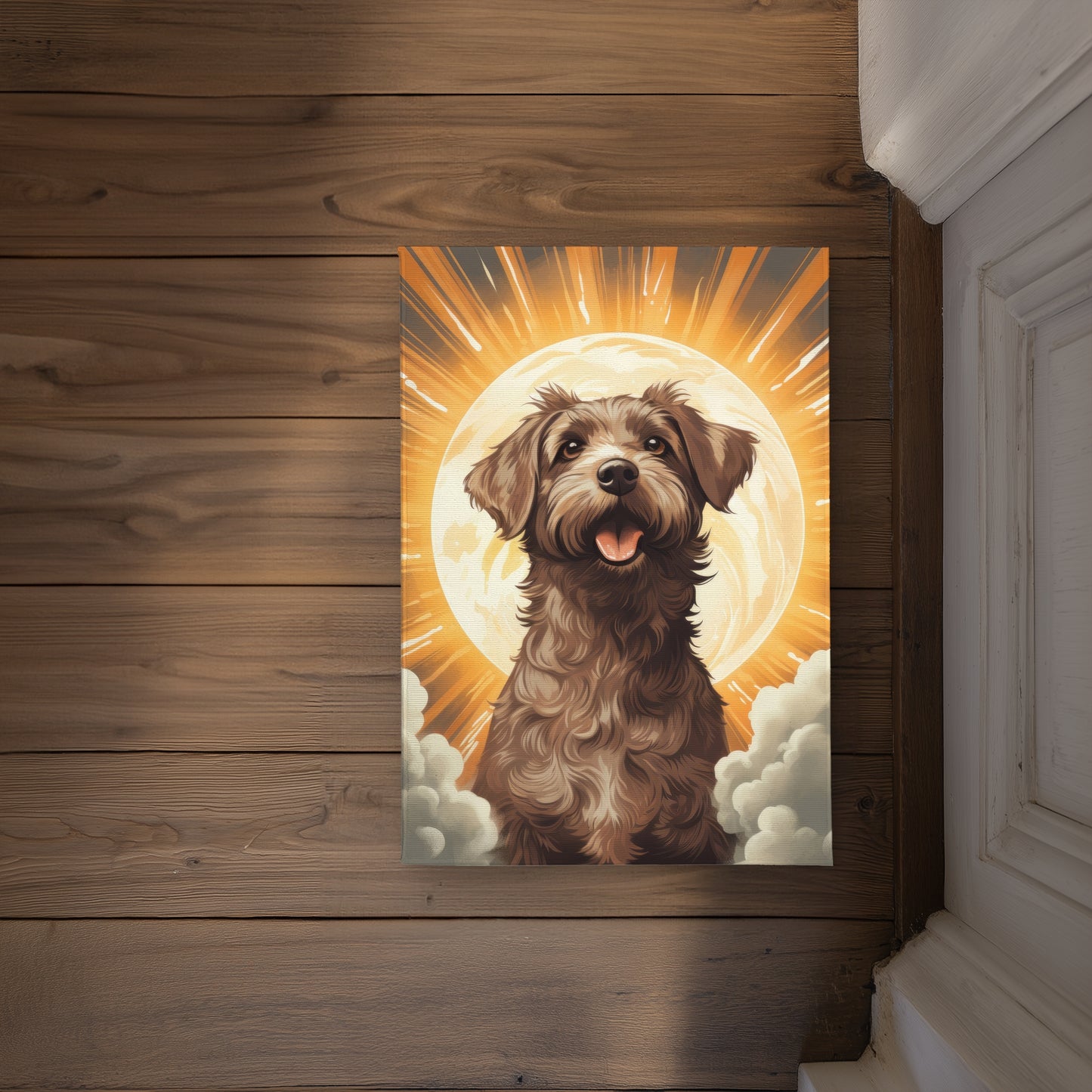 Pupper White Indoor Outdoor Door Mat - Stylish Home Decor