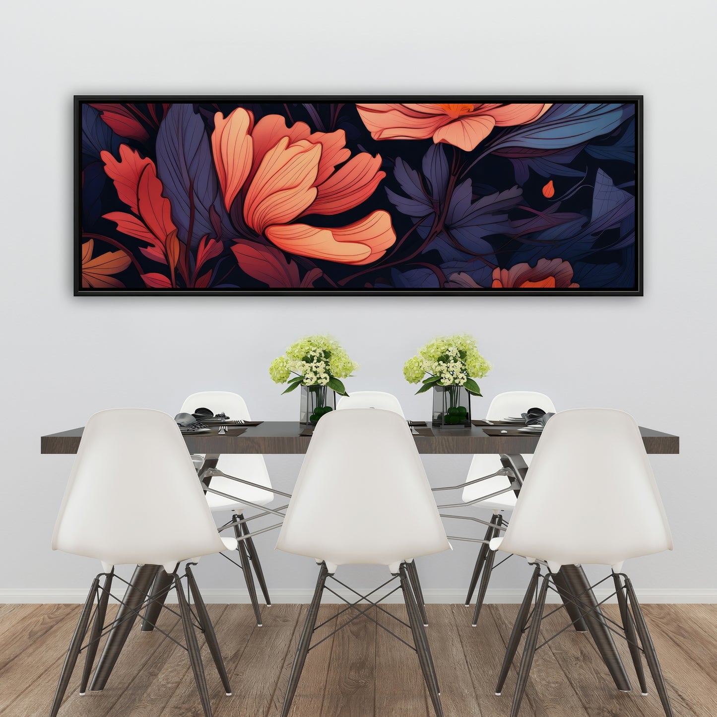 Blooming uninterrupted - 36"x36" Framed canvas