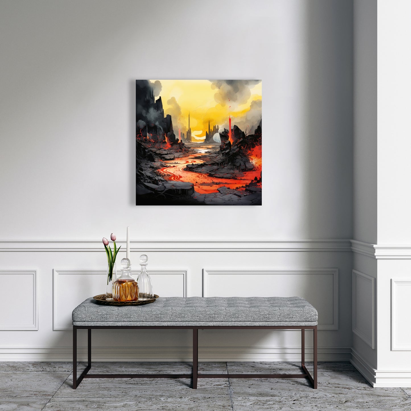 Charred - 32"x32" Canvas