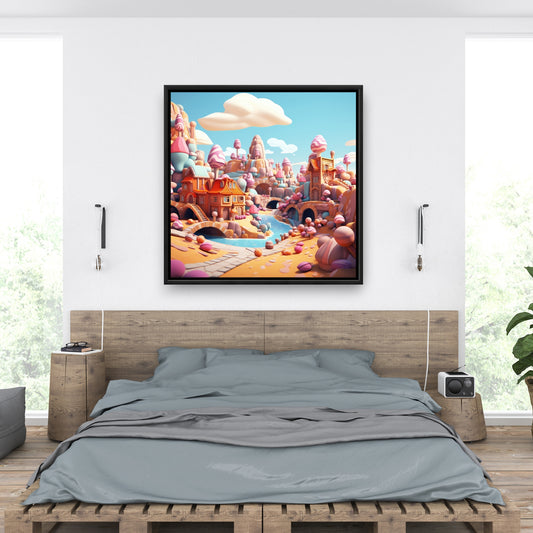 Sweet kingdom - 36"x36" Framed canvas