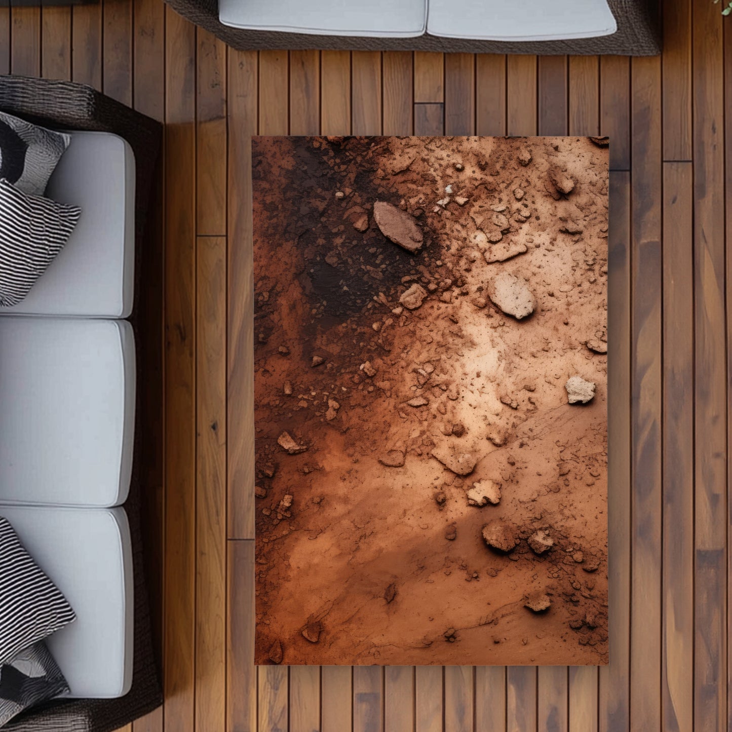 Digging White Outdoor Area Rug | Stylish Home Decor Solution