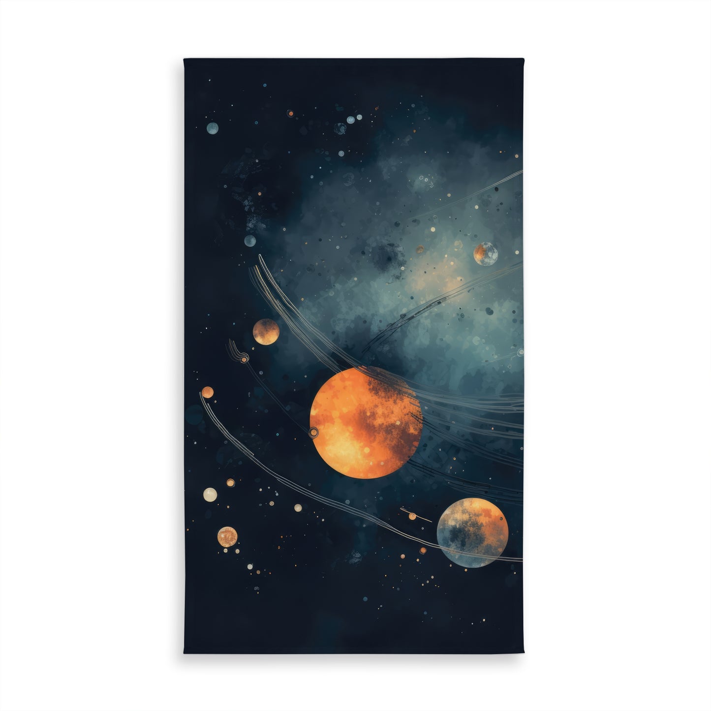 Deep Exploration Blue Indoor Outdoor Tablecloth for Home Decor