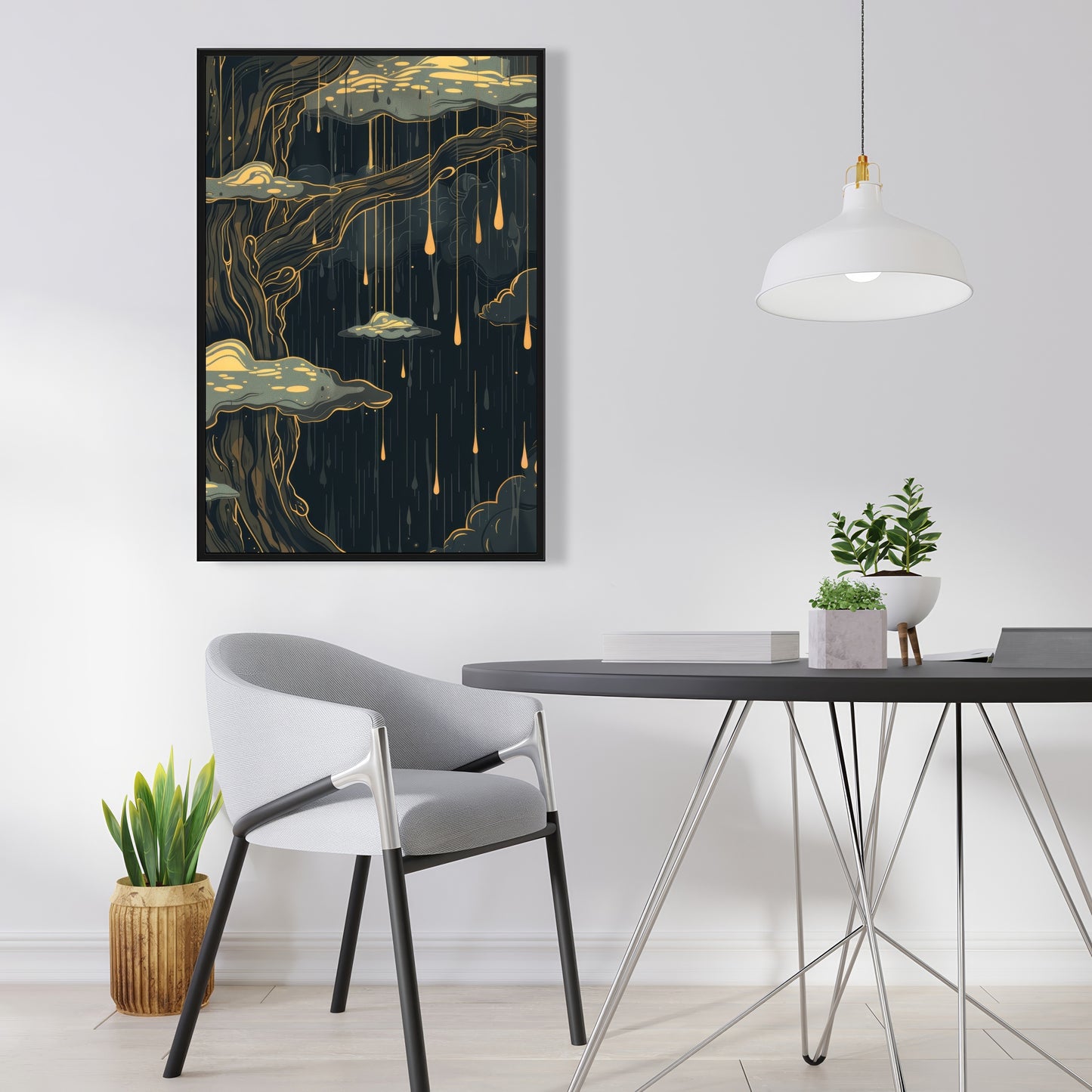 Goopy - 36"x36" Framed canvas