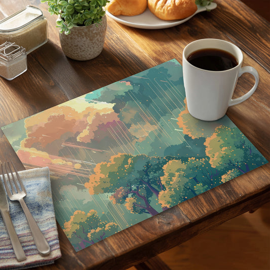 Crystal Winds Polyester Placemat | Elegant Home Decor