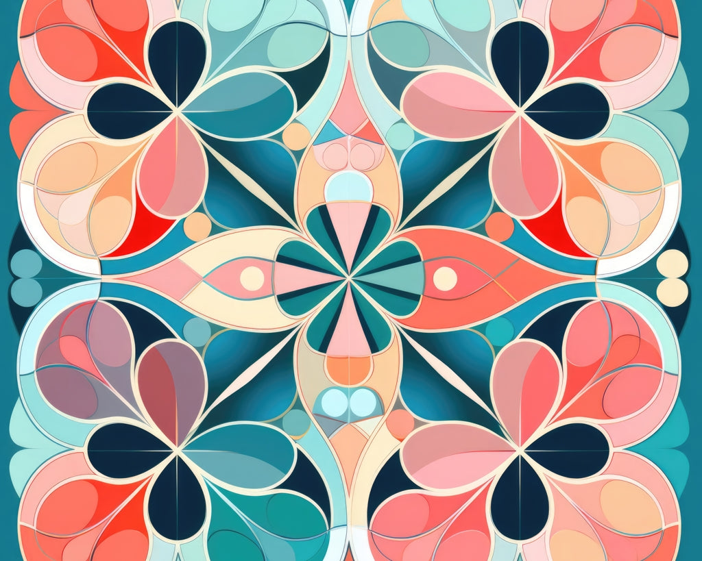 Mandala Pink Braided Polyester Placemat for Home Decor