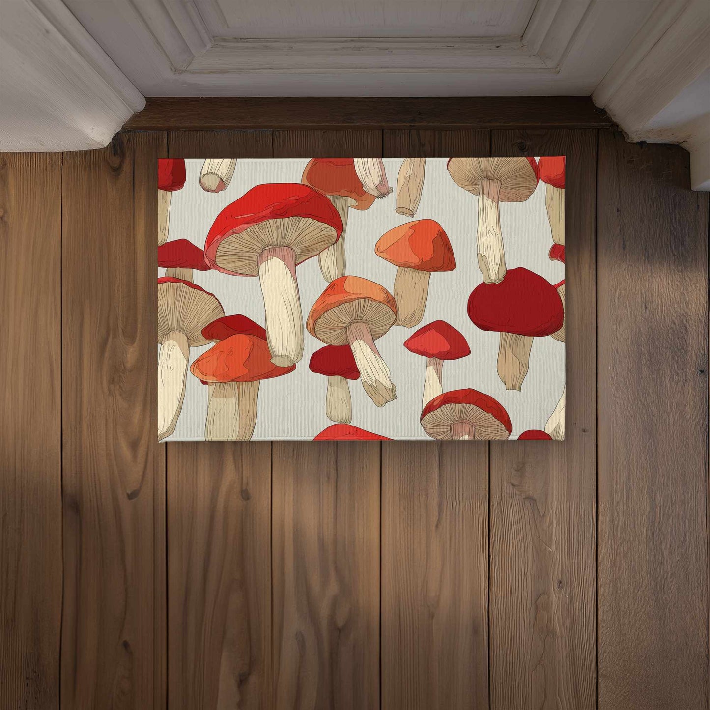 Tapis de porte d'intérieur/extérieur Crimson Cap Dance pour la décoration intérieure