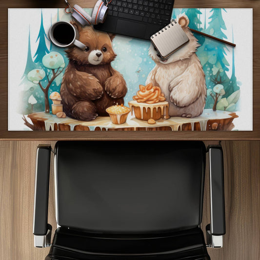 The dessert - Turquoise Desk Mat for Home Decor | Stylish Accessory