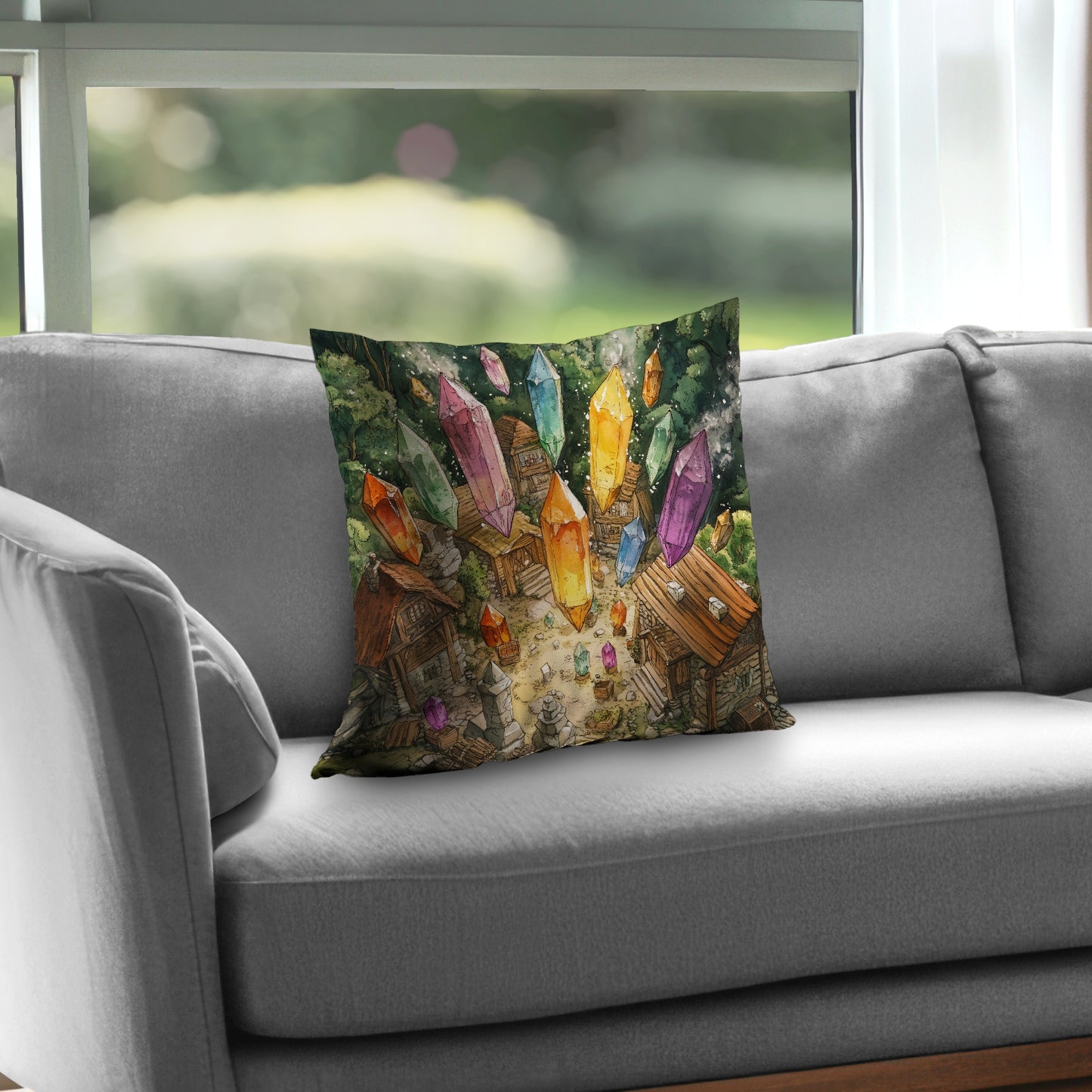 From above - Throw Pillow