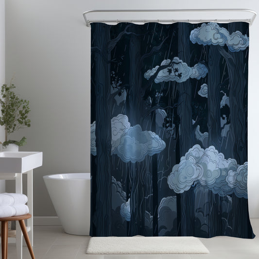 Sneeky clouds - Shower Curtain