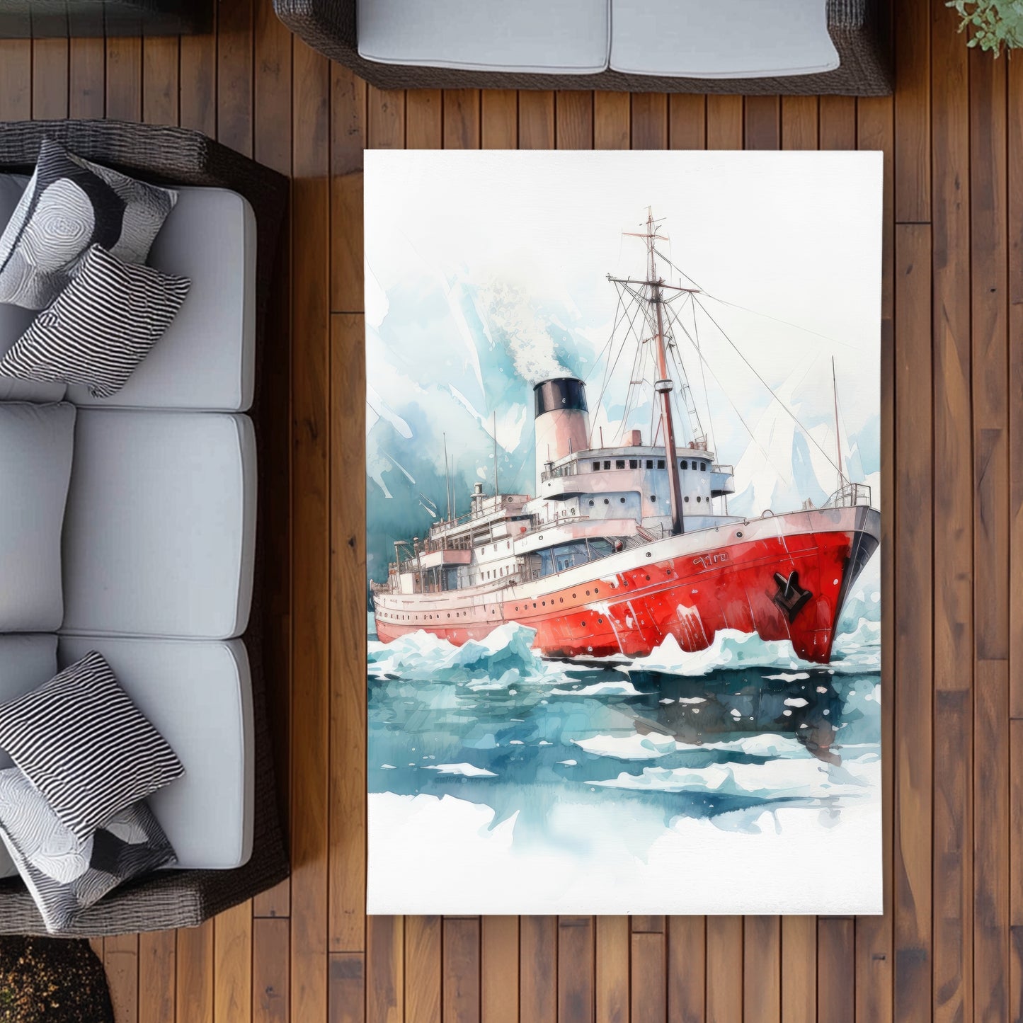 Icebreaker White Outdoor Area Rug - Stylish Home Decor