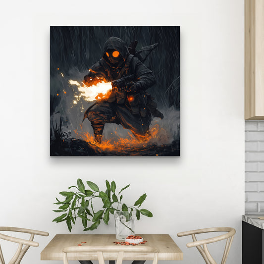 Scorch White Canvas - Stylish Home Decor for Any Space