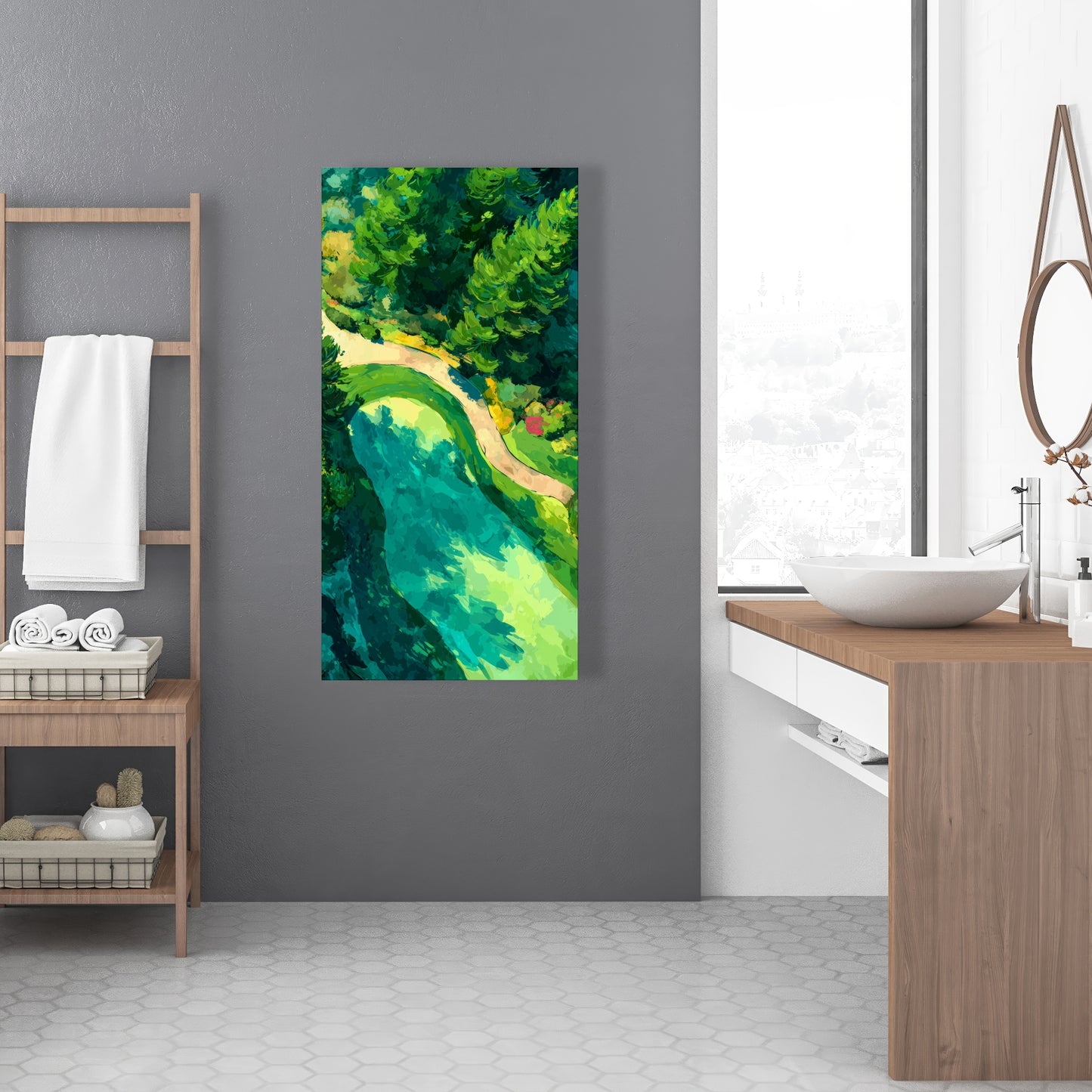 Peaceful course - 32"x32" Canvas