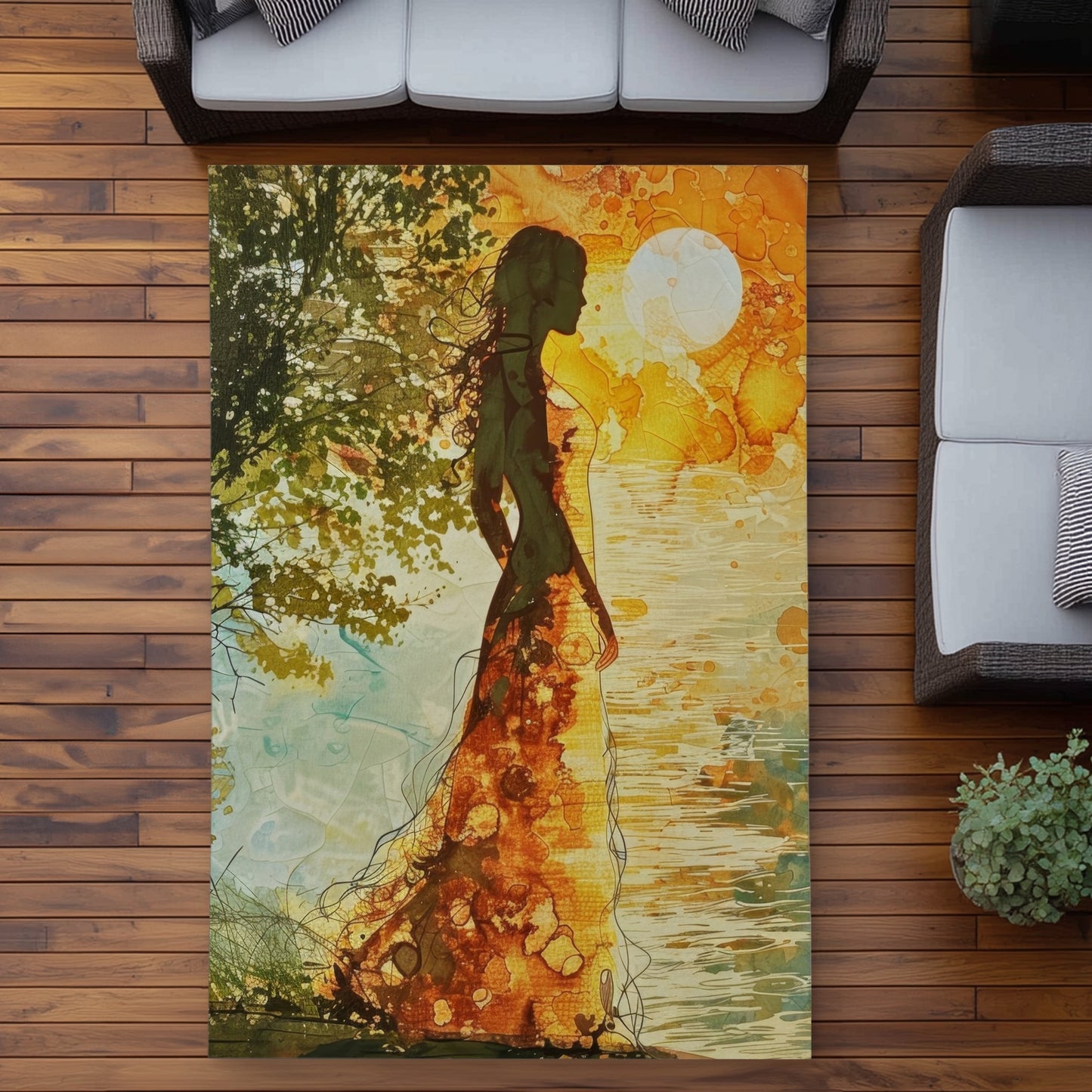 Tapis d'extérieur Peaceful Sun | Une solution de décoration élégante pour la maison