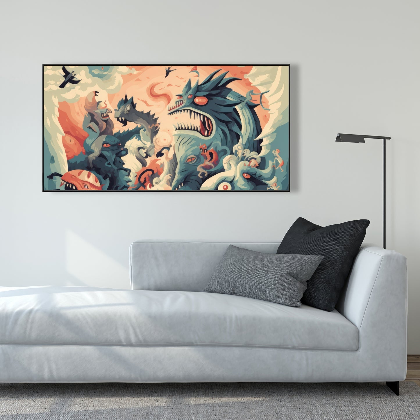 Before time - Framed Canvas - Print on demand
