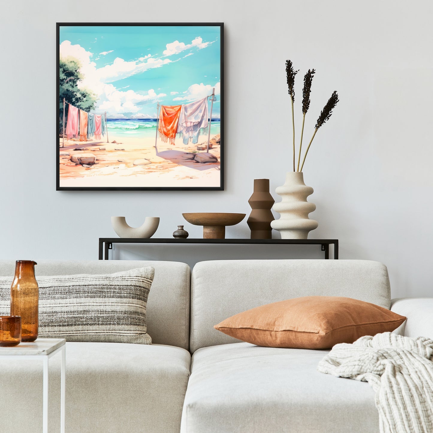Sunny side - 36"x36" Framed canvas