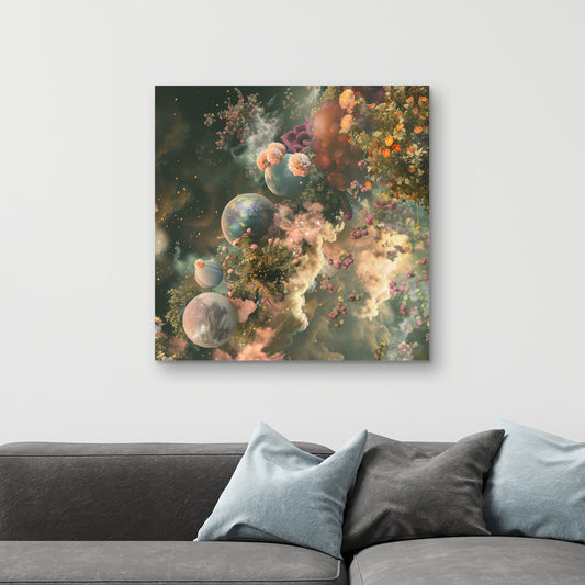 Bloom space - 32"x32" Canvas