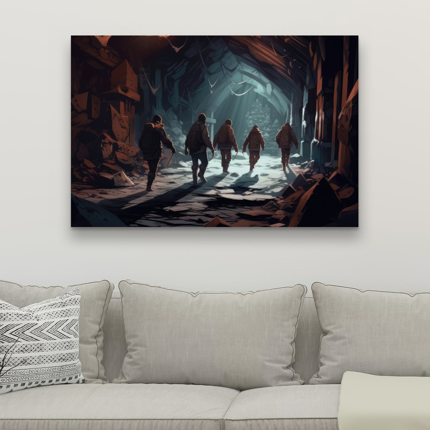The catacombs - 32"x32" Canvas