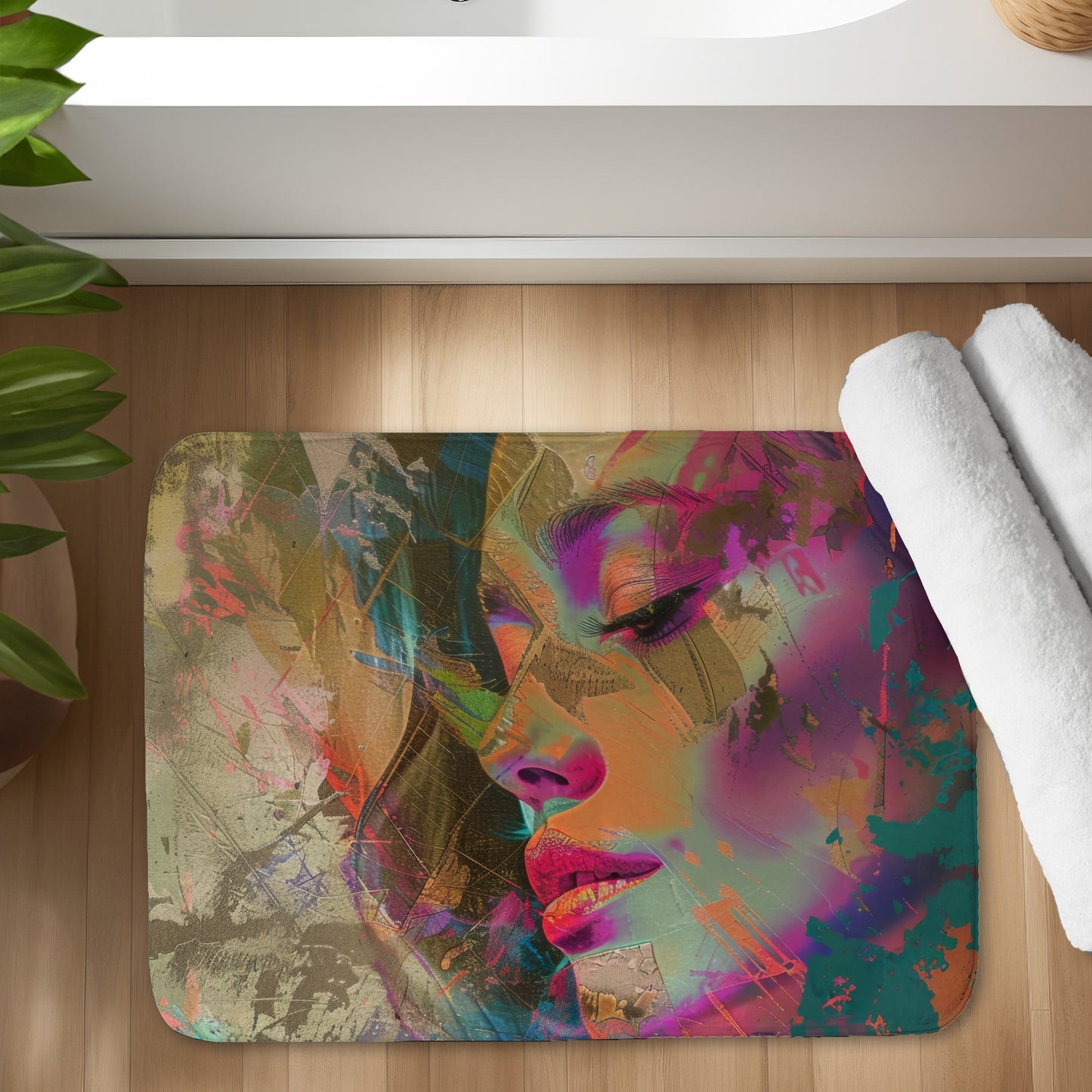 Grunge look - 17"x24" Bath mat