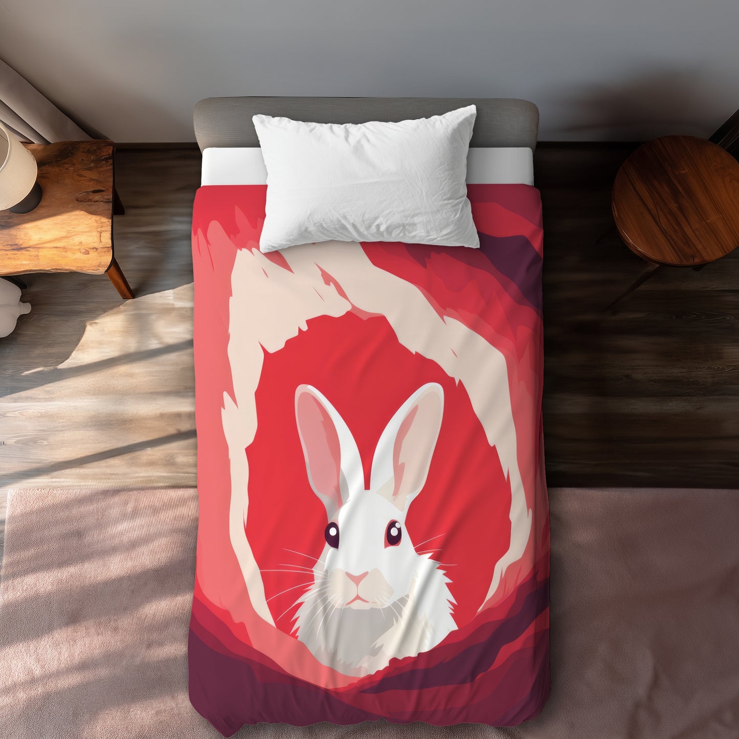 Looking Out White Duvet Cover | Elegant Home Decor Upgrade
