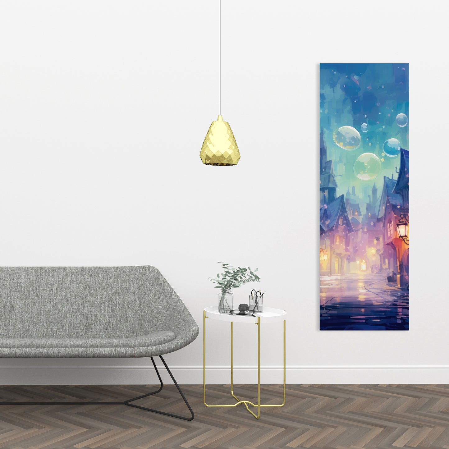 Bubble ville - 32"x32" Canvas