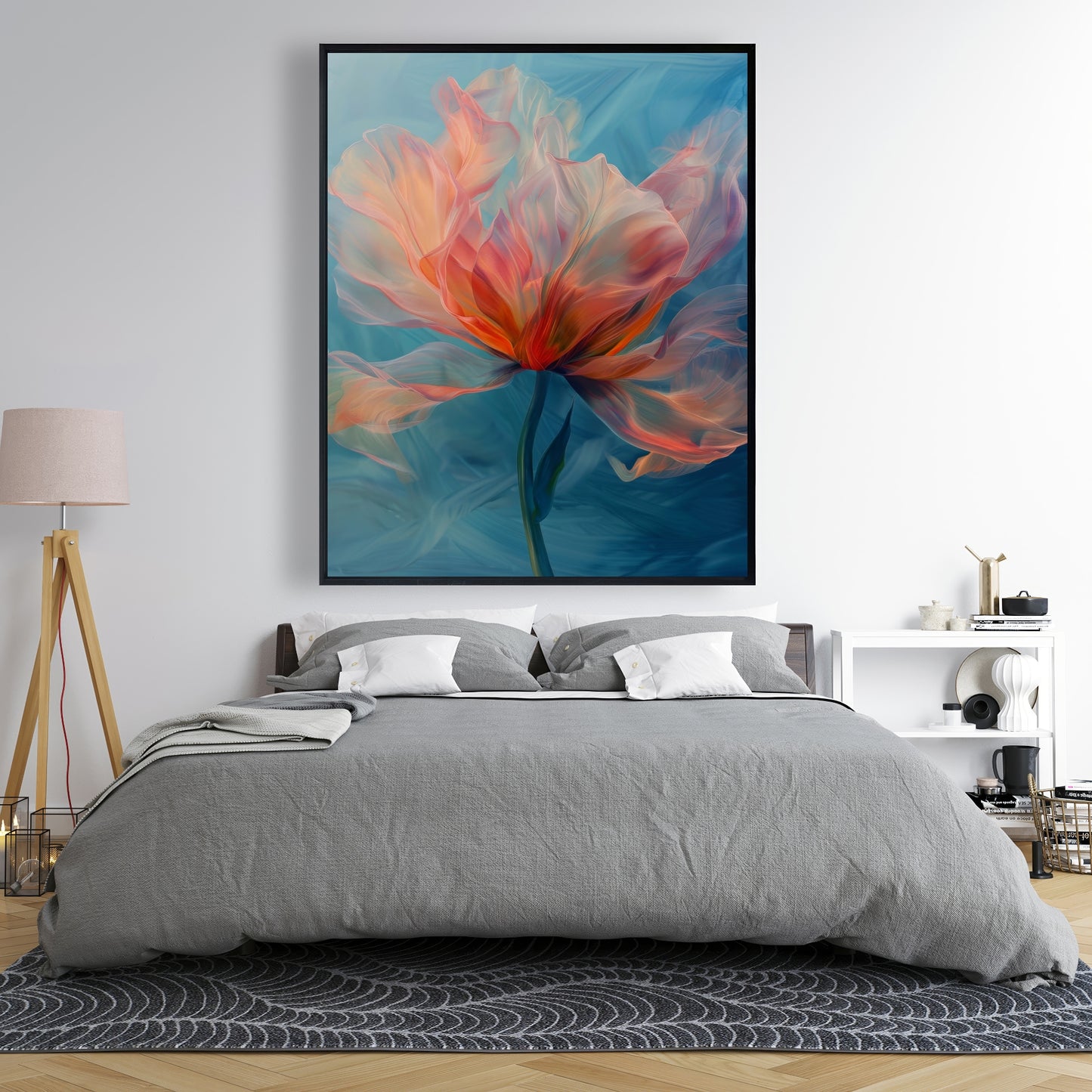 Blend - Framed Canvas - Print on demand