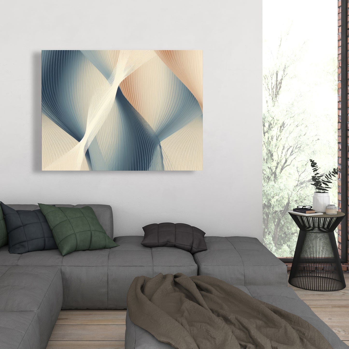 Heavenly threads - White Canvas for Elegant Home Decor