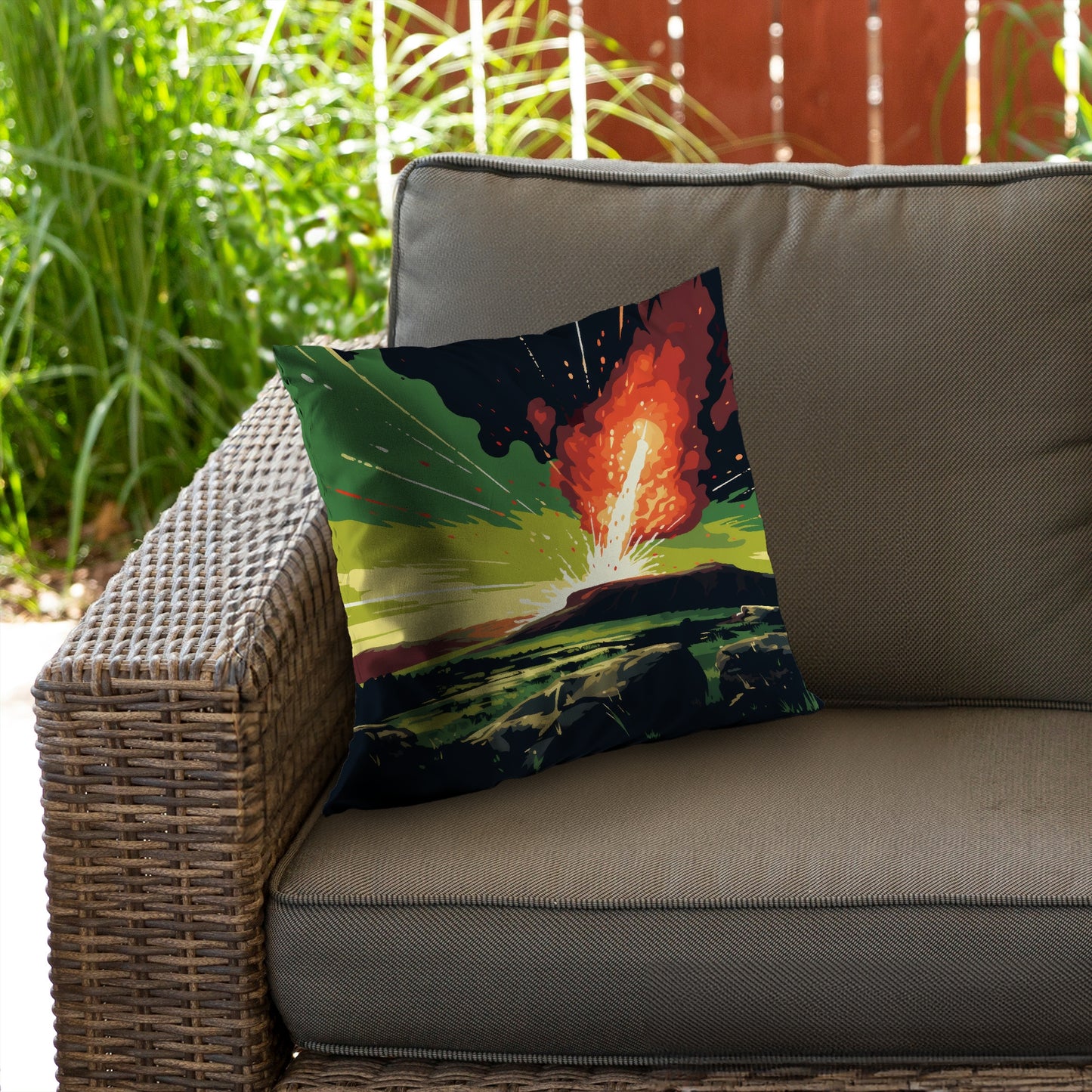 The Crash Orange Poly Twill Throw Pillow Insert | Home Decor